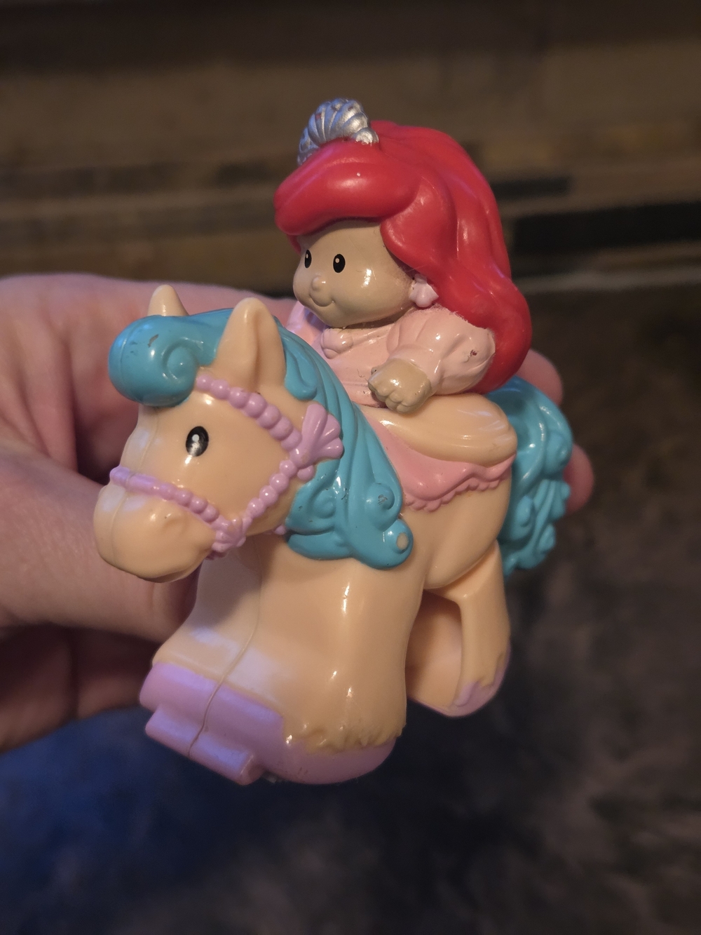 Little People Disney Princess Ariel Klip Klop Horse